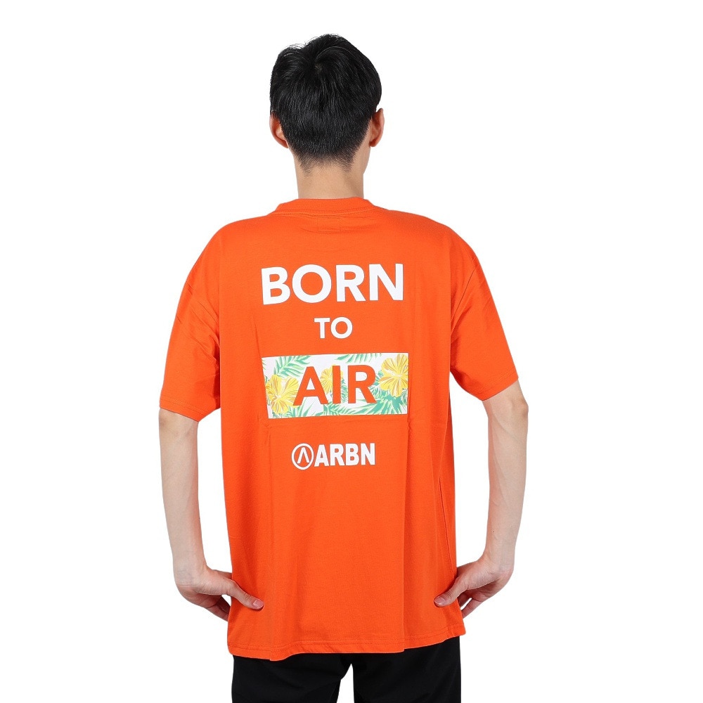エアボーン（ARBN）（メンズ）FLOWER 半袖Tシャツ AB24SSM-APP0101-ORG