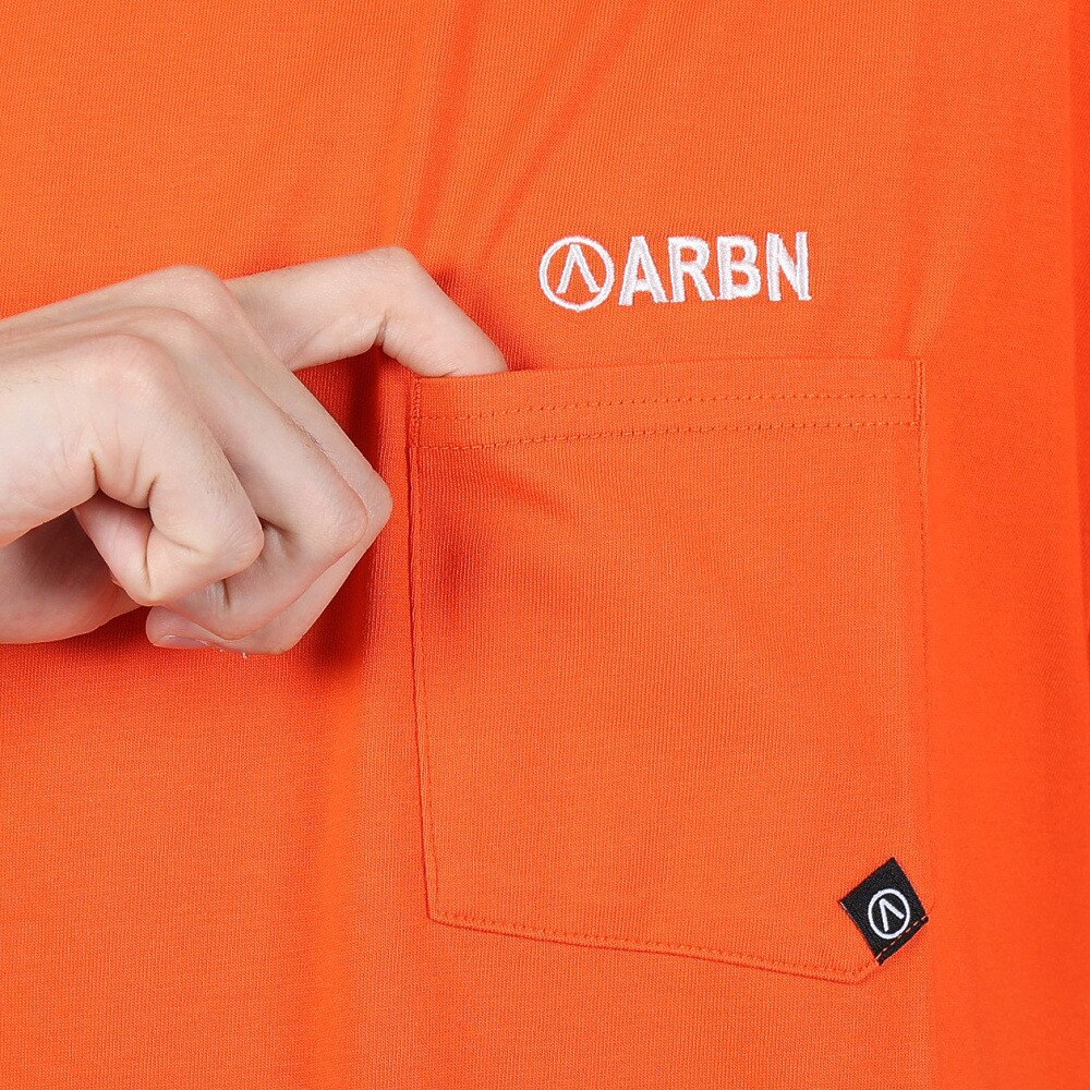 エアボーン（ARBN）（メンズ）FLOWER 半袖Tシャツ AB24SSM-APP0101-ORG
