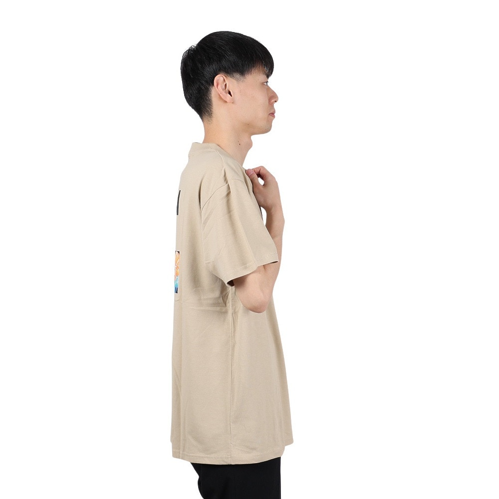 エアボーン（ARBN）（メンズ）FLOWER 半袖Tシャツ AB24SSM-APP0101-SBEG