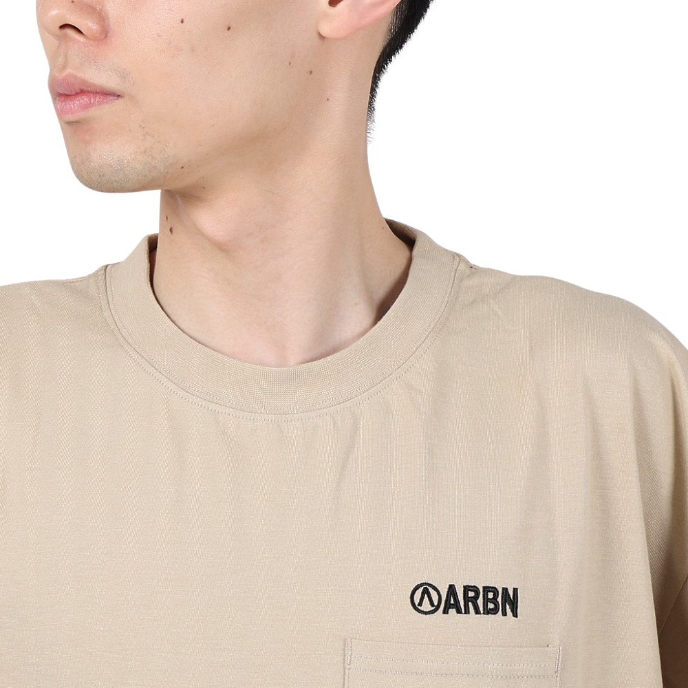 エアボーン（ARBN）（メンズ）FLOWER 半袖Tシャツ AB24SSM-APP0101-SBEG