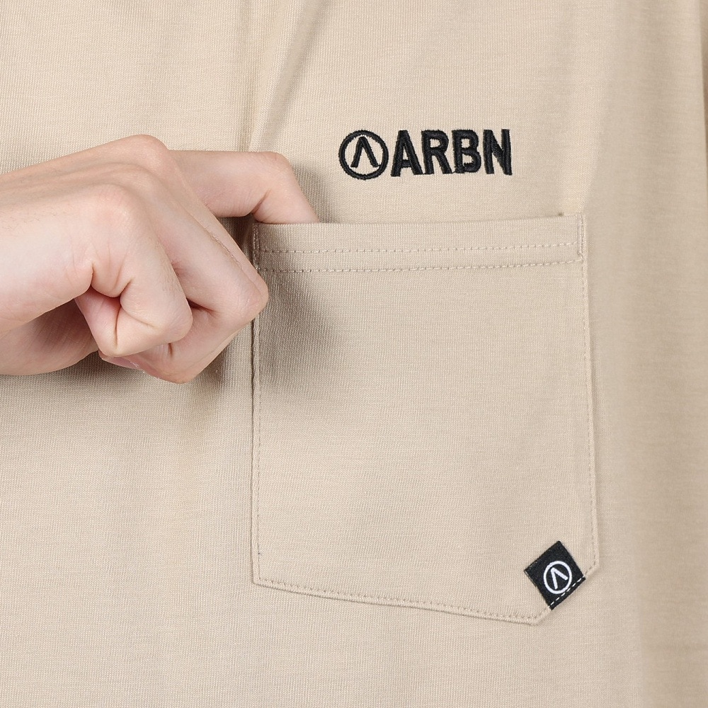 エアボーン（ARBN）（メンズ）FLOWER 半袖Tシャツ AB24SSM-APP0101-SBEG