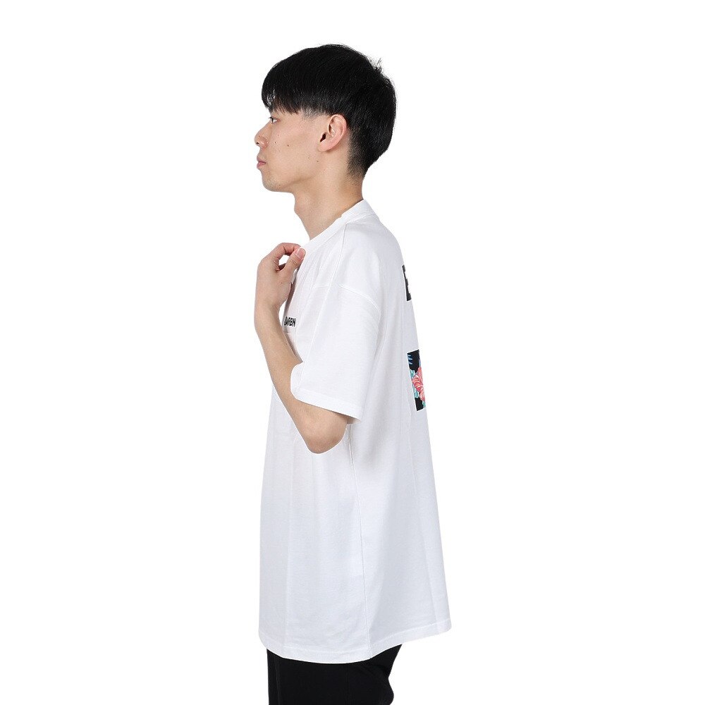 エアボーン（ARBN）（メンズ）FLOWER 半袖Tシャツ AB24SSM-APP0101-WHT