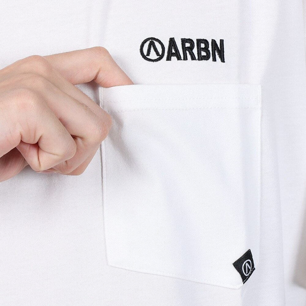 エアボーン（ARBN）（メンズ）FLOWER 半袖Tシャツ AB24SSM-APP0101-WHT