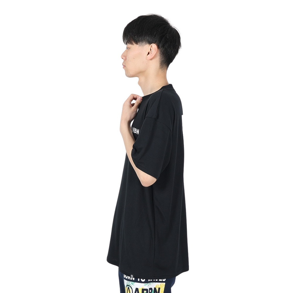 エアボーン（ARBN）（メンズ）ショートスリーブ TREE Tシャツ AB24SSM-APP0110-BLK