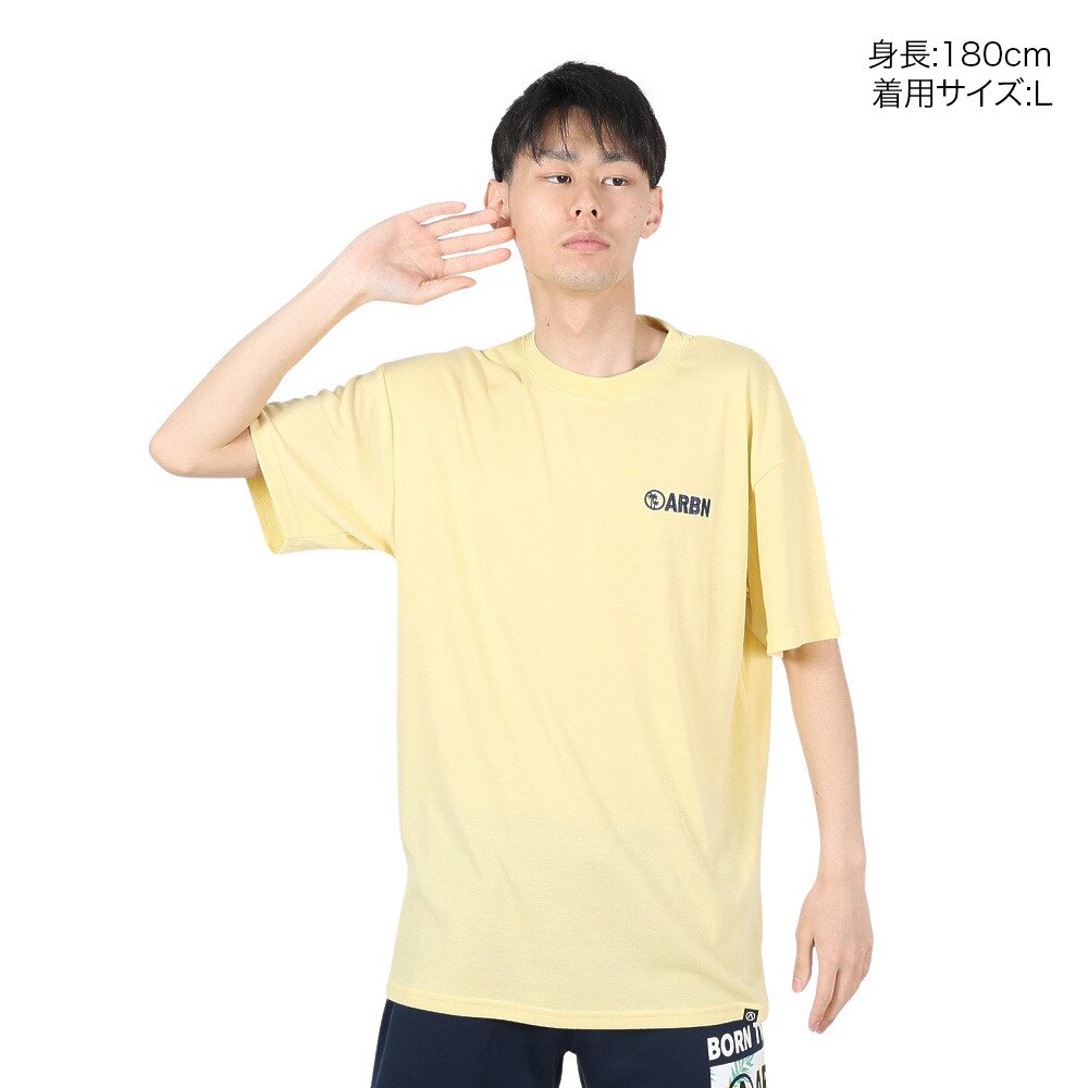 エアボーン（ARBN）（メンズ）ショートスリーブ TREE Tシャツ AB24SSM-APP0110-CRM