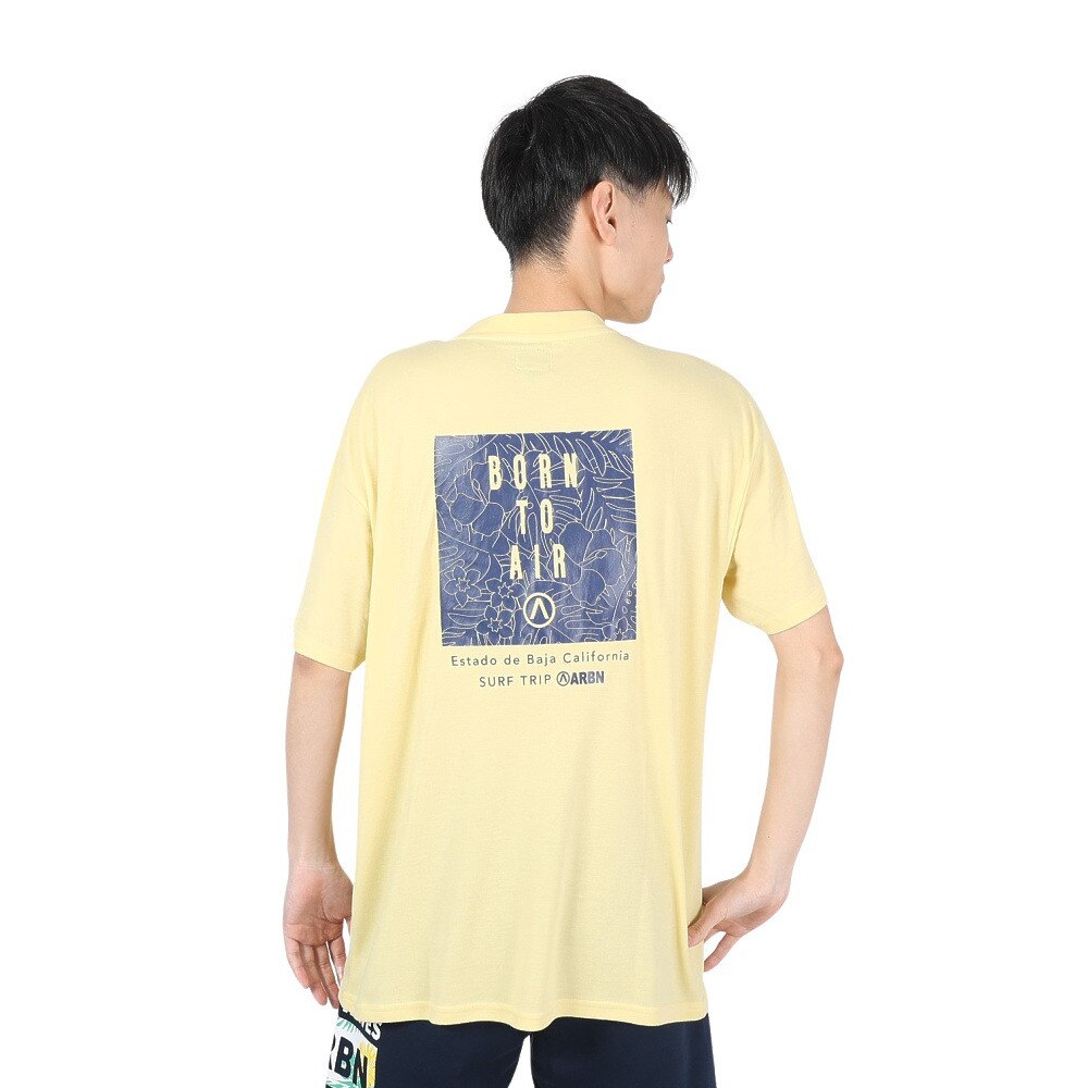 エアボーン（ARBN）（メンズ）ショートスリーブ TREE Tシャツ AB24SSM-APP0110-CRM