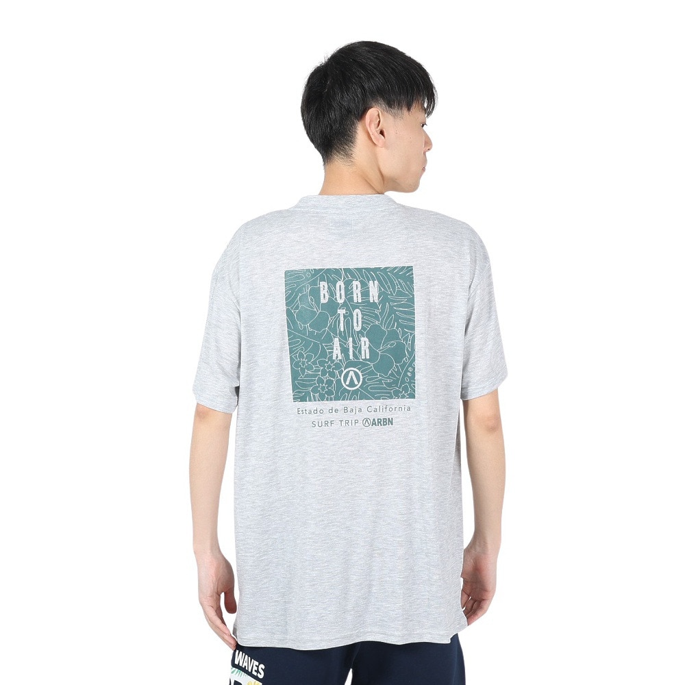 エアボーン（ARBN）（メンズ）ショートスリーブ TREE Tシャツ AB24SSM-APP0110-LGRY