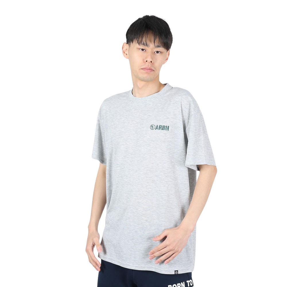 エアボーン（ARBN）（メンズ）ショートスリーブ TREE Tシャツ AB24SSM-APP0110-LGRY