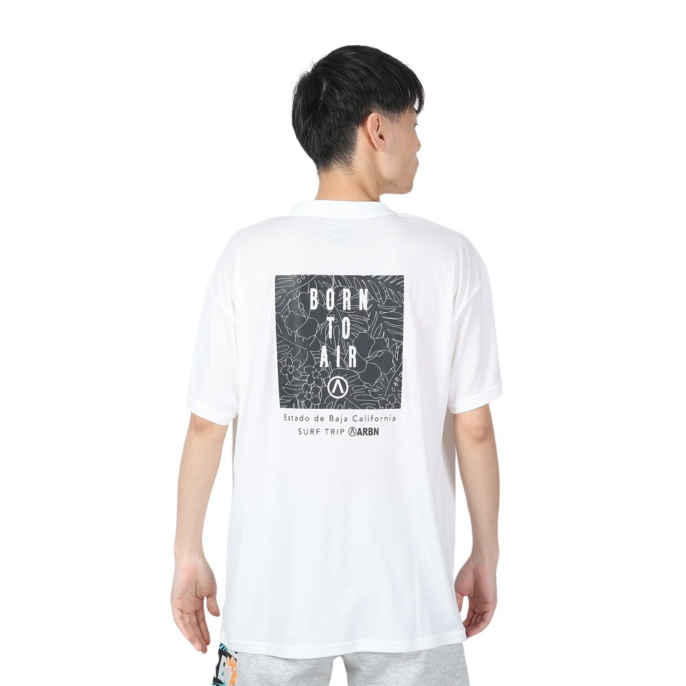 エアボーン（ARBN）（メンズ）ショートスリーブ TREE Tシャツ AB24SSM-APP0110-WHT