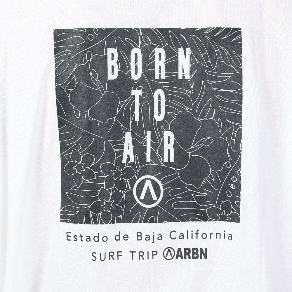 エアボーン（ARBN）（メンズ）ショートスリーブ TREE Tシャツ AB24SSM-APP0110-WHT