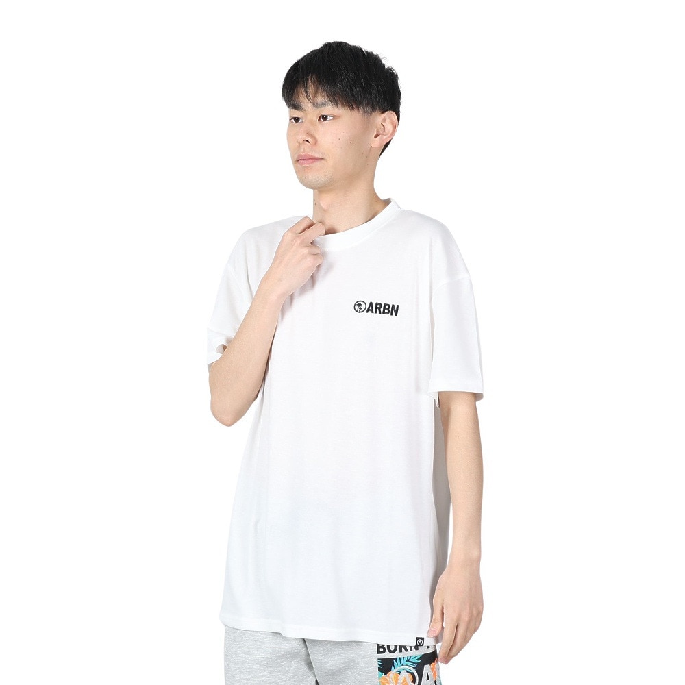 エアボーン（ARBN）（メンズ）ショートスリーブ TREE Tシャツ AB24SSM-APP0110-WHT