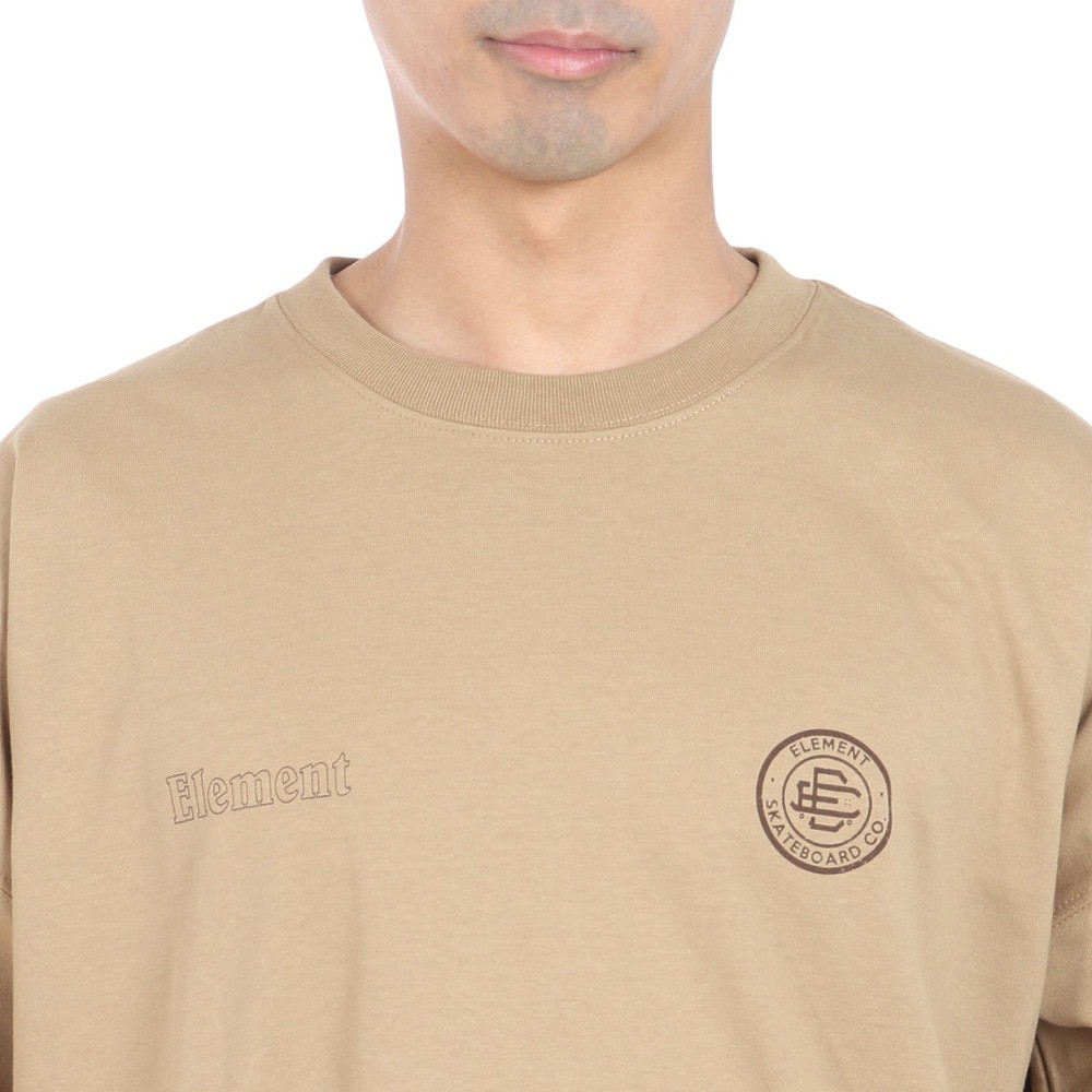エレメント（ELEMENT）（メンズ）半袖Tシャツ ROUND BE02A202 BEG