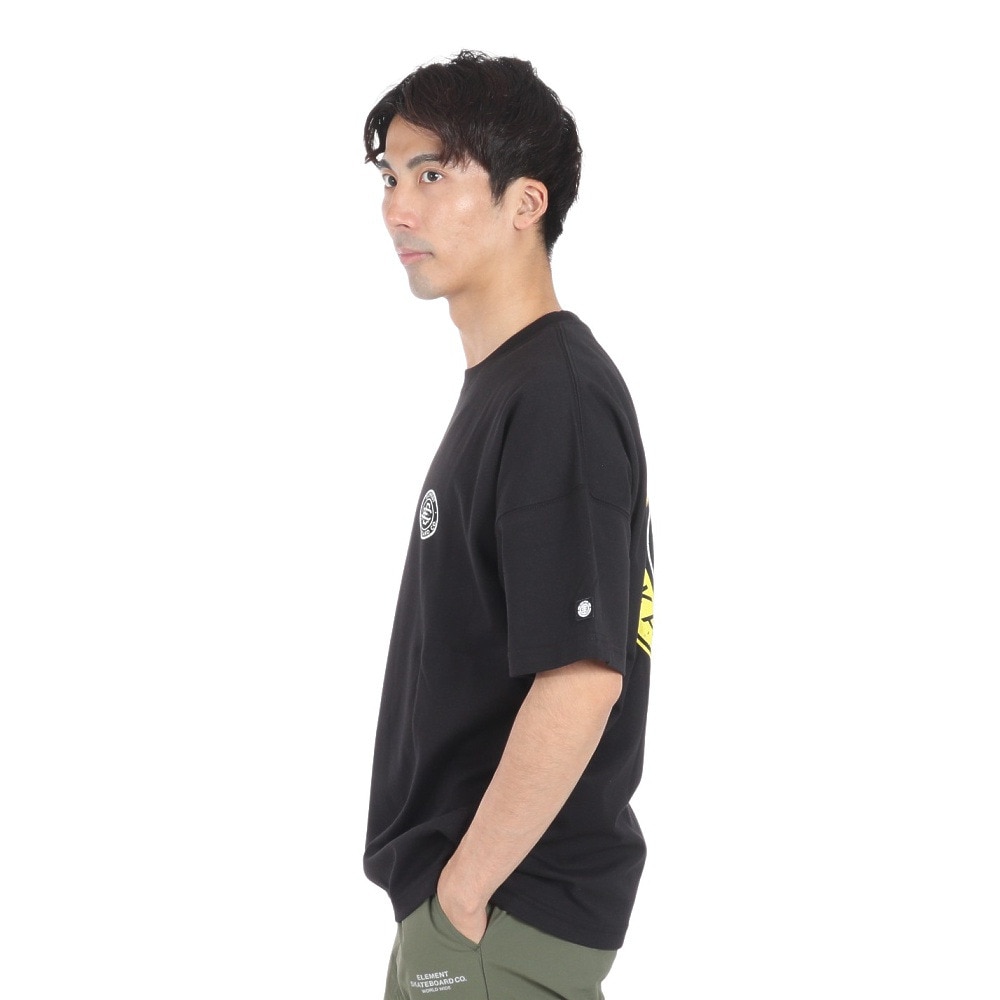 エレメント（ELEMENT）（メンズ）半袖Tシャツ ROUND BE02A202 FBK
