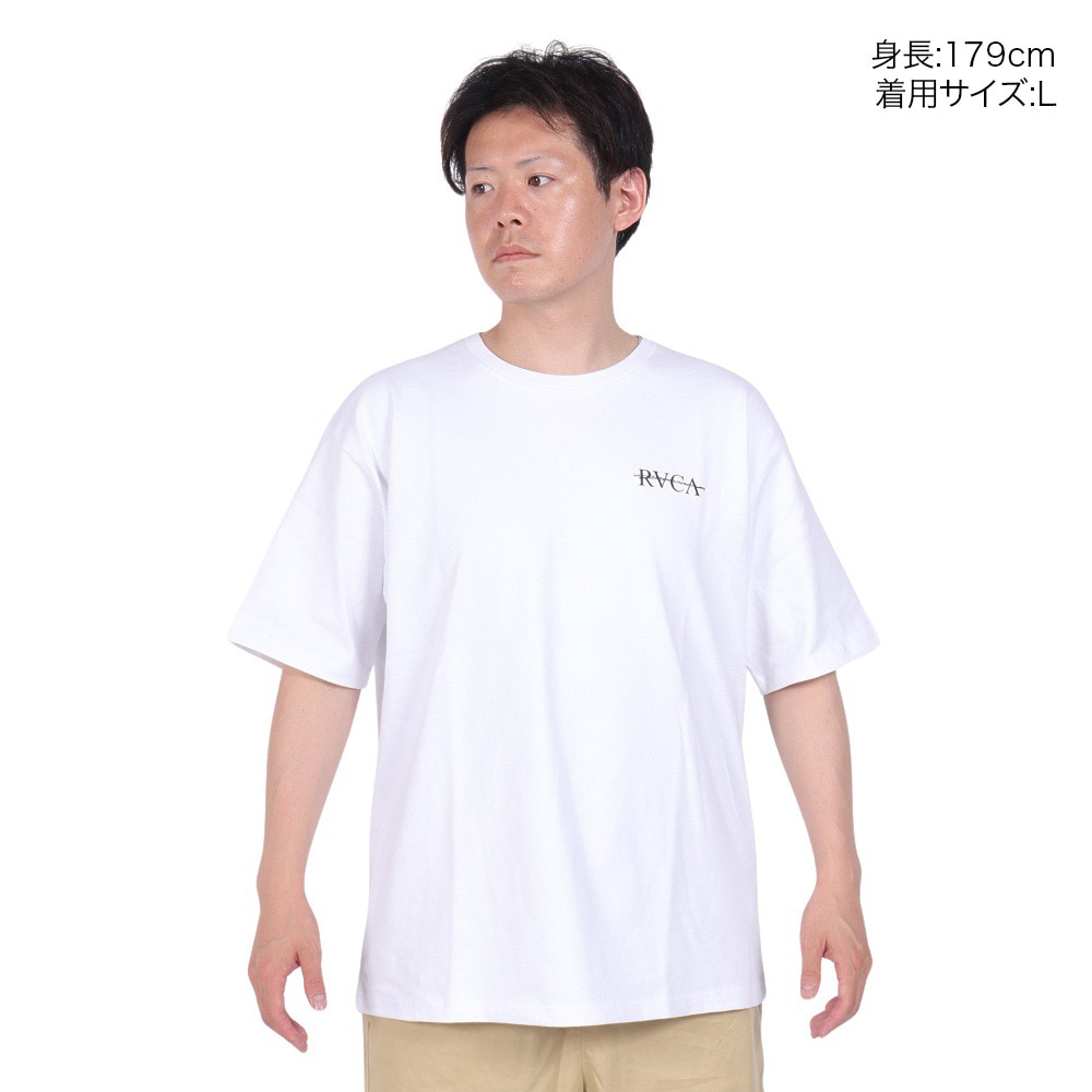 ルーカ（RVCA）（メンズ）SERIF 半袖 Tシャツ BE04A231 WHT
