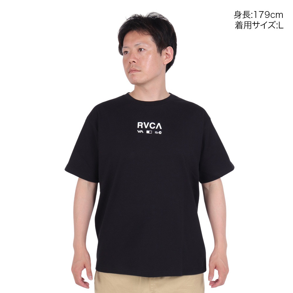 ルーカ（RVCA）（メンズ）TEXTBOOK MID 半袖 Tシャツ BE04A241 BLK