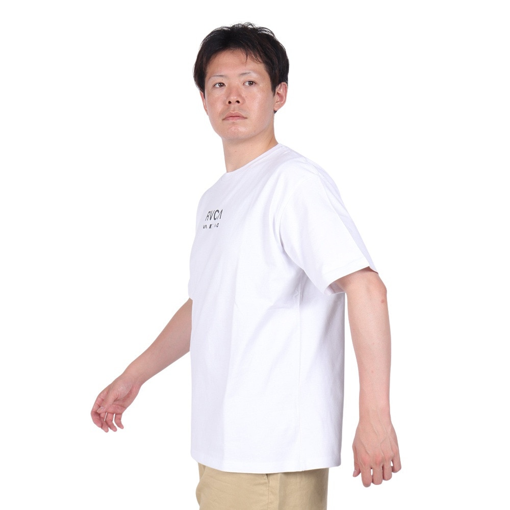 ルーカ（RVCA）（メンズ）TEXTBOOK MID 半袖 Tシャツ BE04A241 WHT