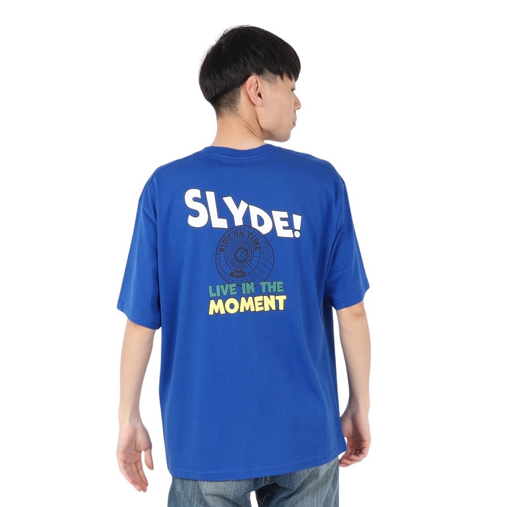 スライド（SLYDE）（メンズ）ロゴ グラフィック Tシャツ SL25SSM-APP050BLU