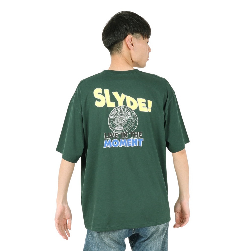 スライド（SLYDE）（メンズ）ロゴ グラフィック Tシャツ SL25SSM-APP050GRN