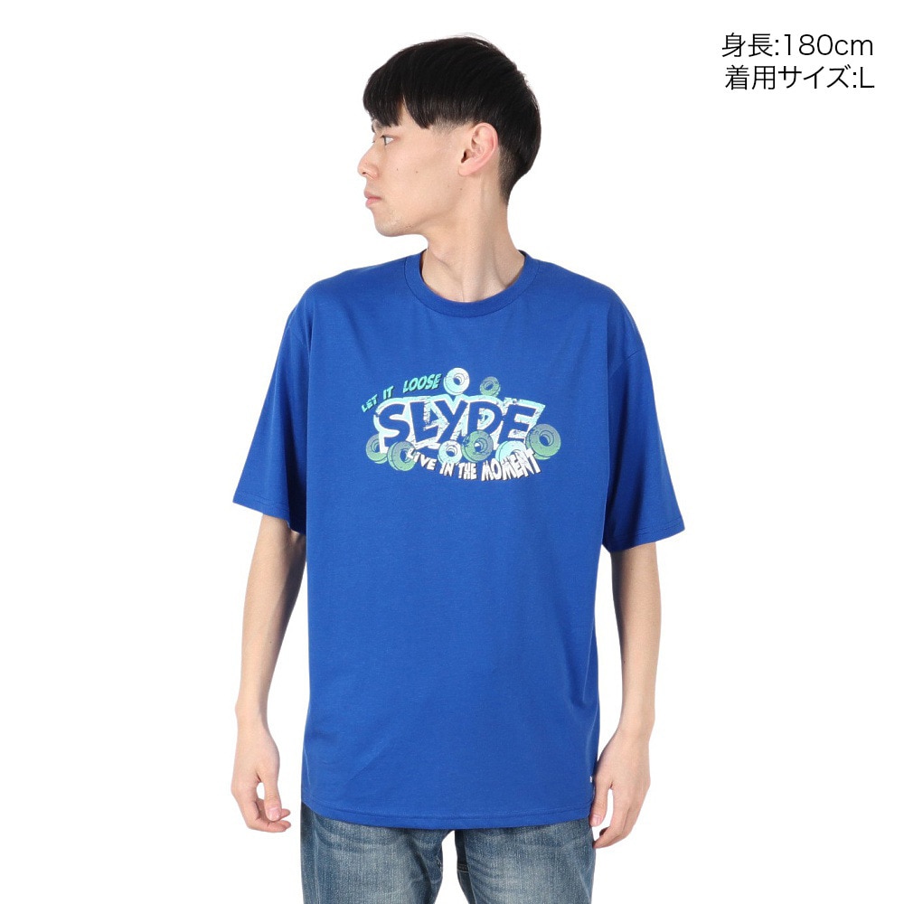スライド（SLYDE）（メンズ）ロゴ POP Tシャツ SL25SSM-APP051BLU