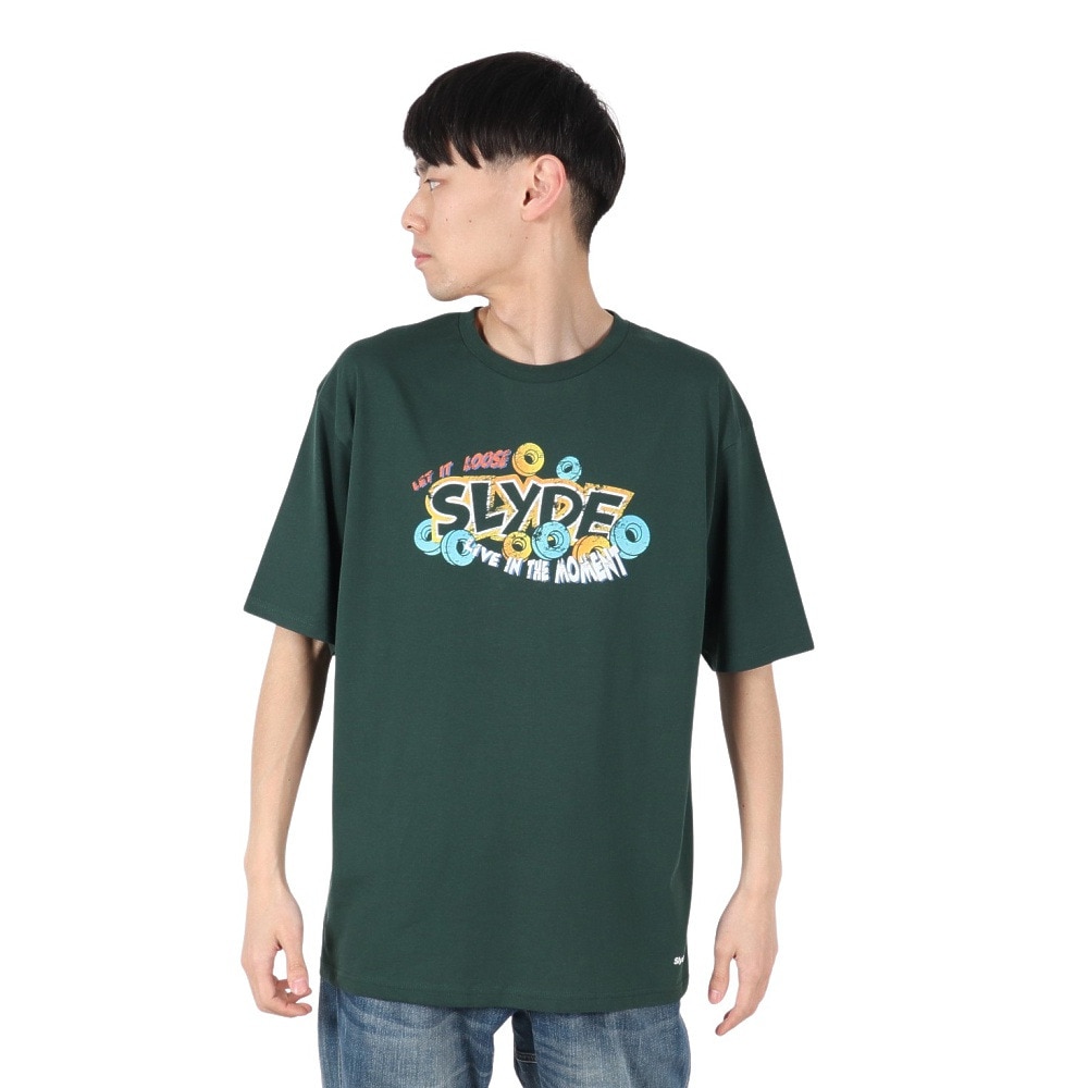 スライド（SLYDE）（メンズ）ロゴ POP Tシャツ SL25SSM-APP051GRN
