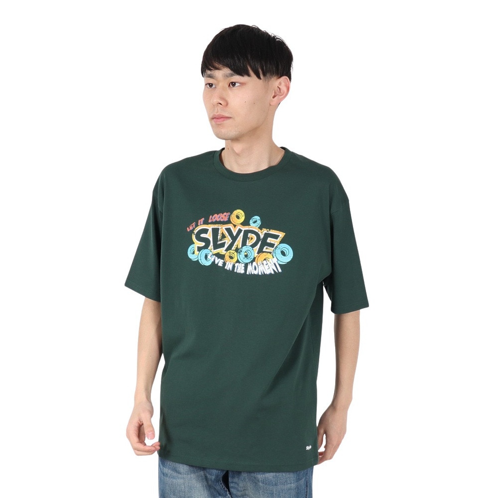 スライド（SLYDE）（メンズ）ロゴ POP Tシャツ SL25SSM-APP051GRN