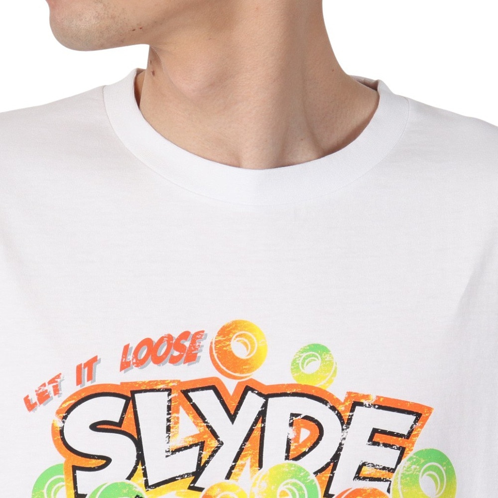 スライド（SLYDE）（メンズ）ロゴ POP Tシャツ SL25SSM-APP051WHT