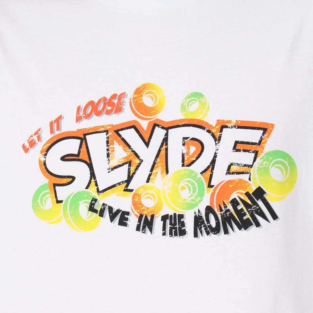 スライド（SLYDE）（メンズ）ロゴ POP Tシャツ SL25SSM-APP051WHT