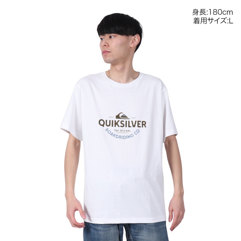 クイックシルバー（Quiksilver）（メンズ）TYPED OUT ST 半袖Tシャツ 25SPQST251007WHT