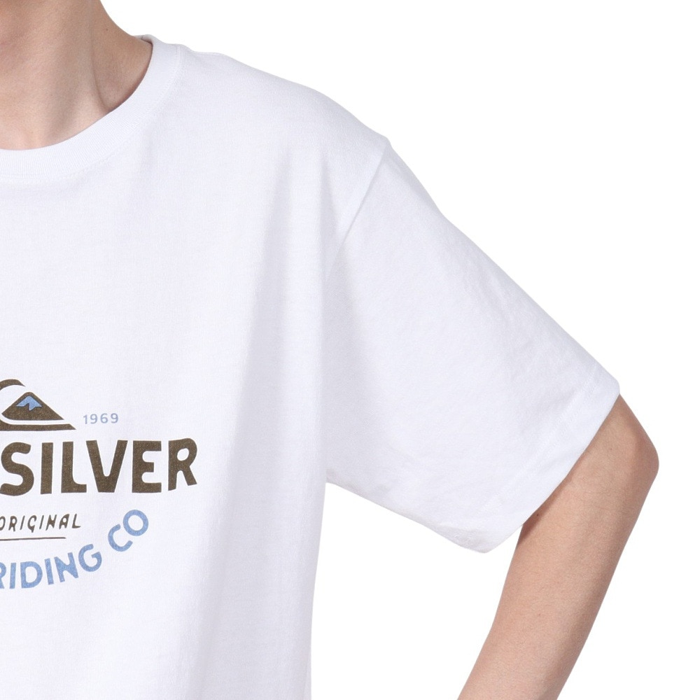 クイックシルバー（Quiksilver）（メンズ）TYPED OUT ST 半袖Tシャツ 25SPQST251007WHT