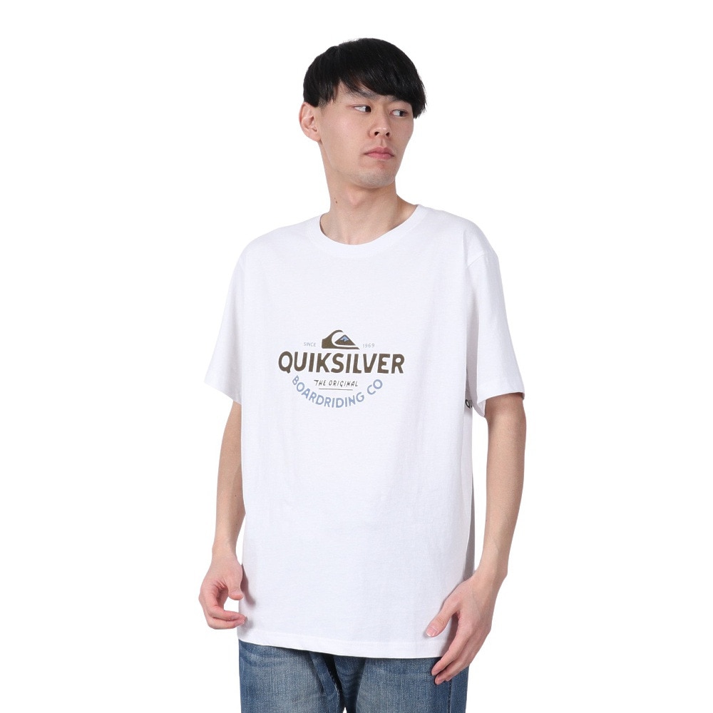 クイックシルバー（Quiksilver）（メンズ）TYPED OUT ST 半袖Tシャツ 25SPQST251007WHT