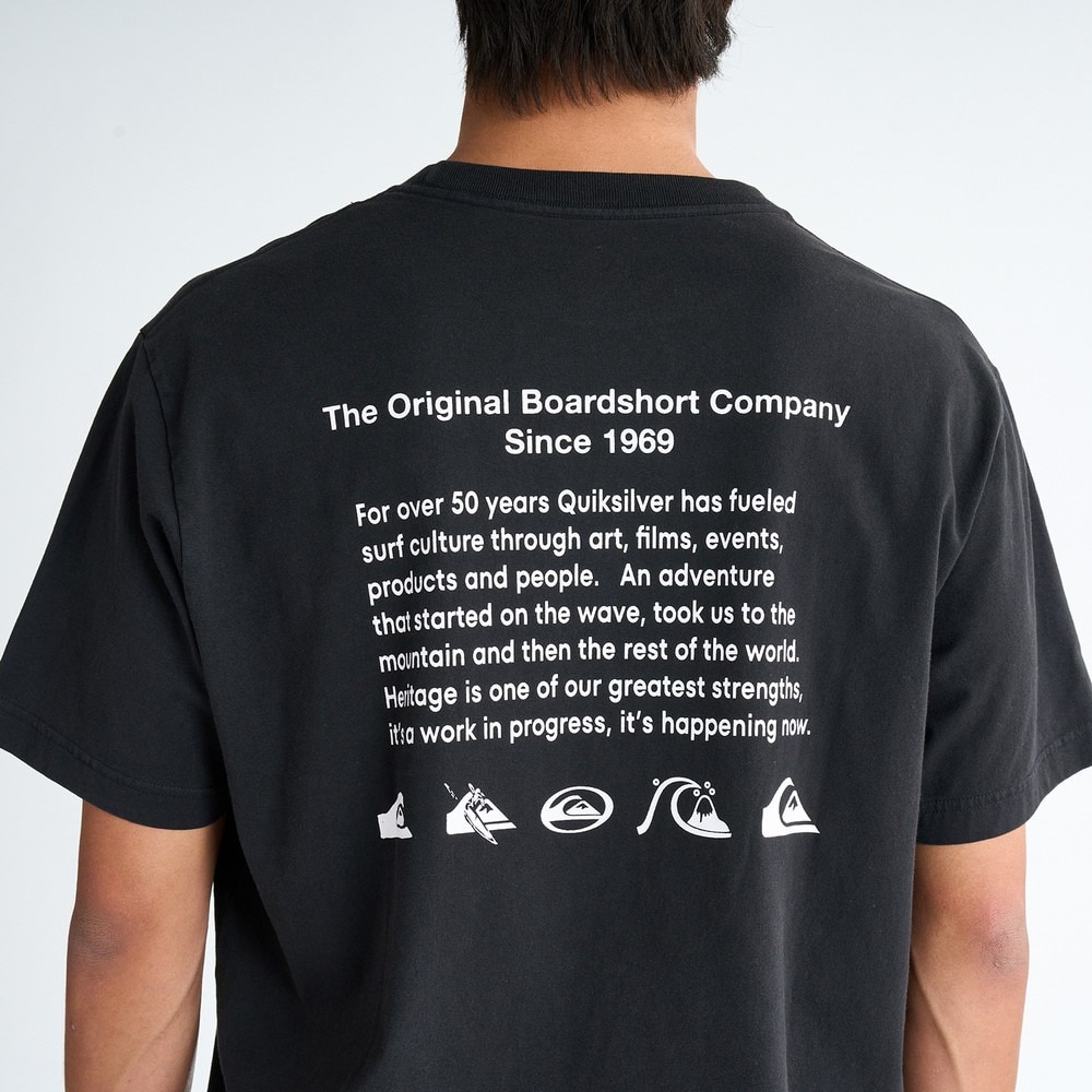 クイックシルバー（Quiksilver）（メンズ）DNA HISTORY PIGMENT ST 半袖Tシャツ 25SPQST251014BLK