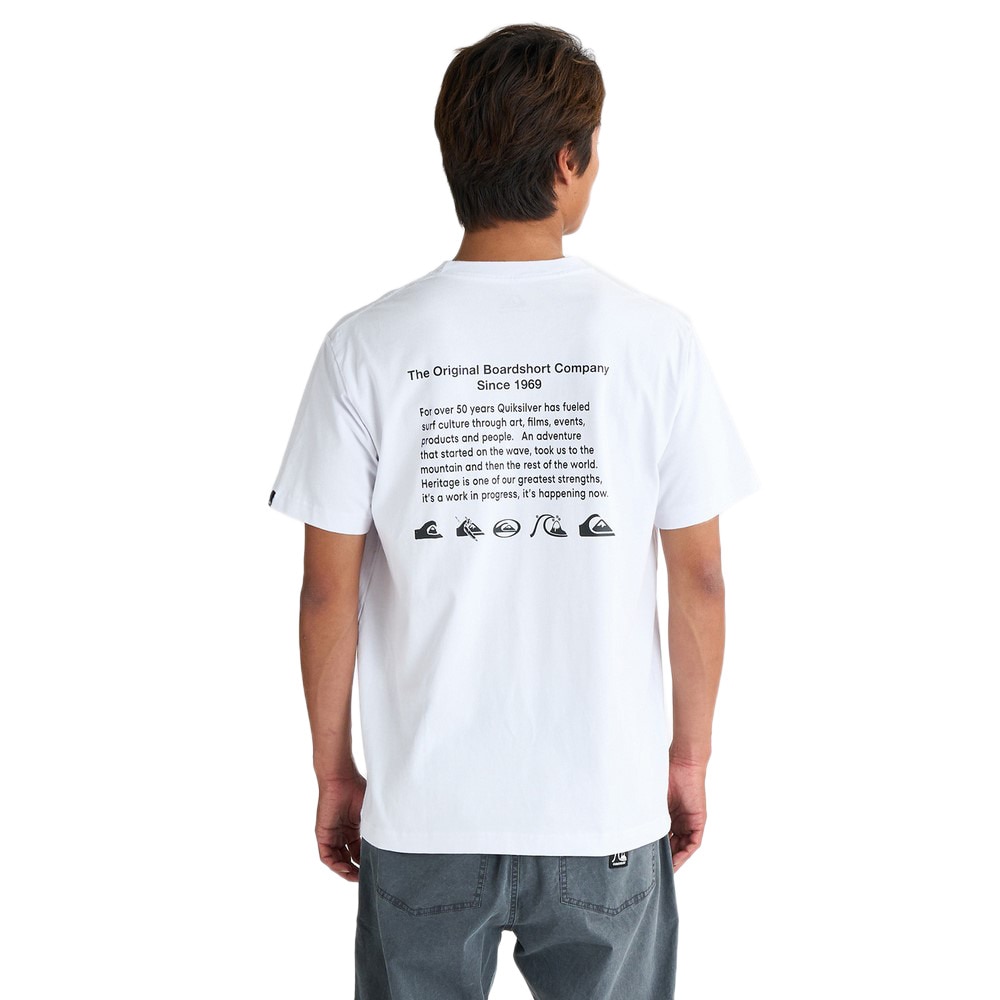 クイックシルバー（Quiksilver）（メンズ）DNA HISTORY PIGMENT ST 半袖Tシャツ 25SPQST251014WHT