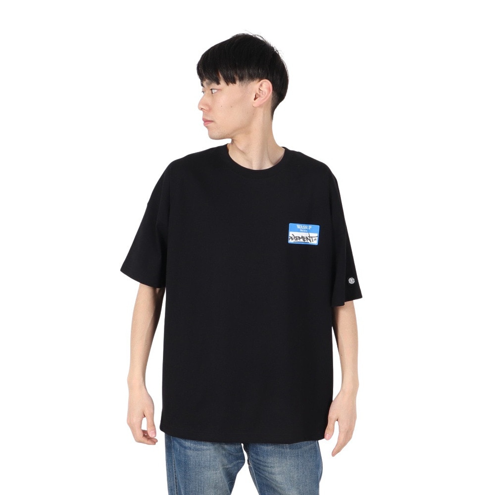 エレメント（ELEMENT）（メンズ）MY NAME IS 半袖 Tシャツ BF021201 FBK
