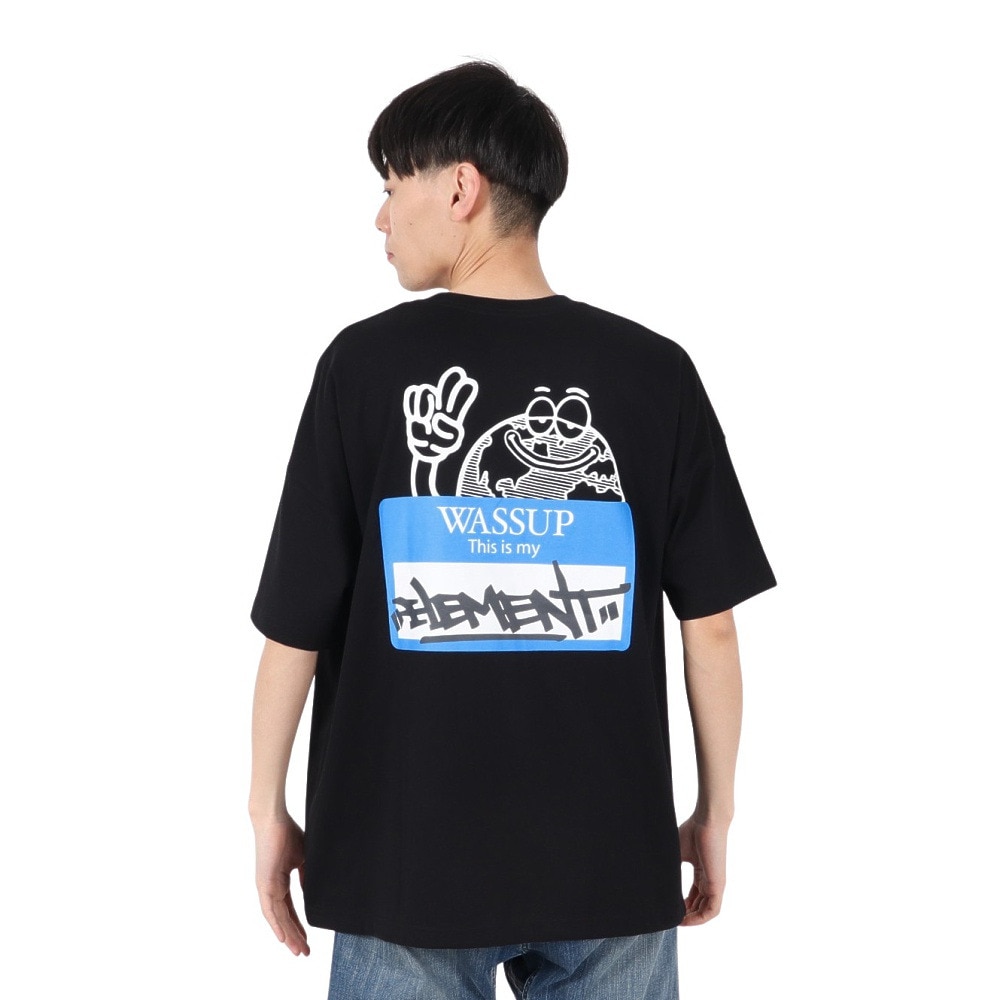 エレメント（ELEMENT）（メンズ）MY NAME IS 半袖 Tシャツ BF021201 FBK