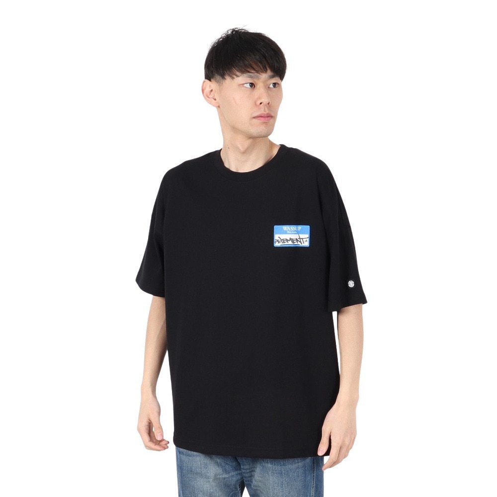 エレメント（ELEMENT）（メンズ）MY NAME IS 半袖 Tシャツ BF021201 FBK