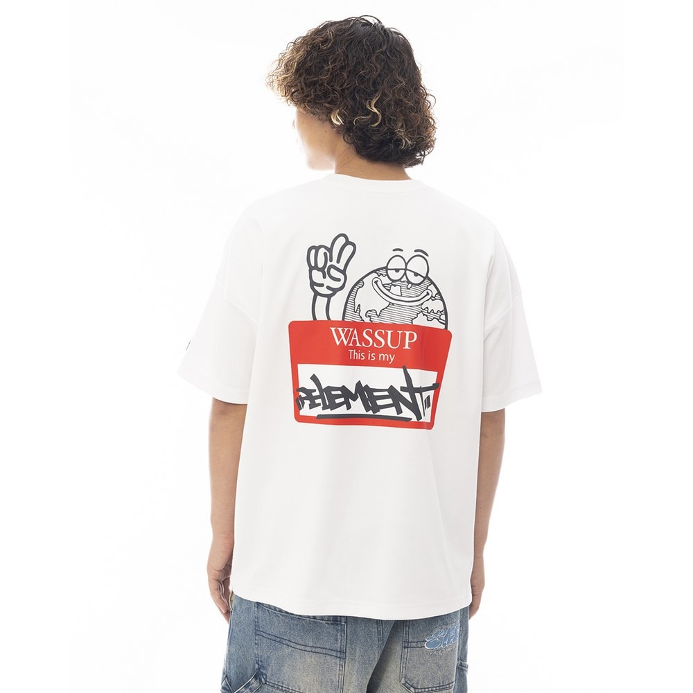 エレメント（ELEMENT）（メンズ）MY NAME IS 半袖Ｔシャツ BF021201 WHT