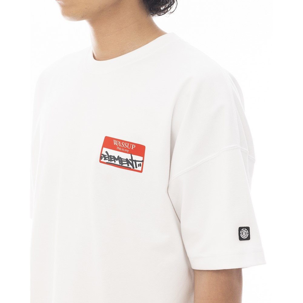 エレメント（ELEMENT）（メンズ）MY NAME IS 半袖Ｔシャツ BF021201 WHT