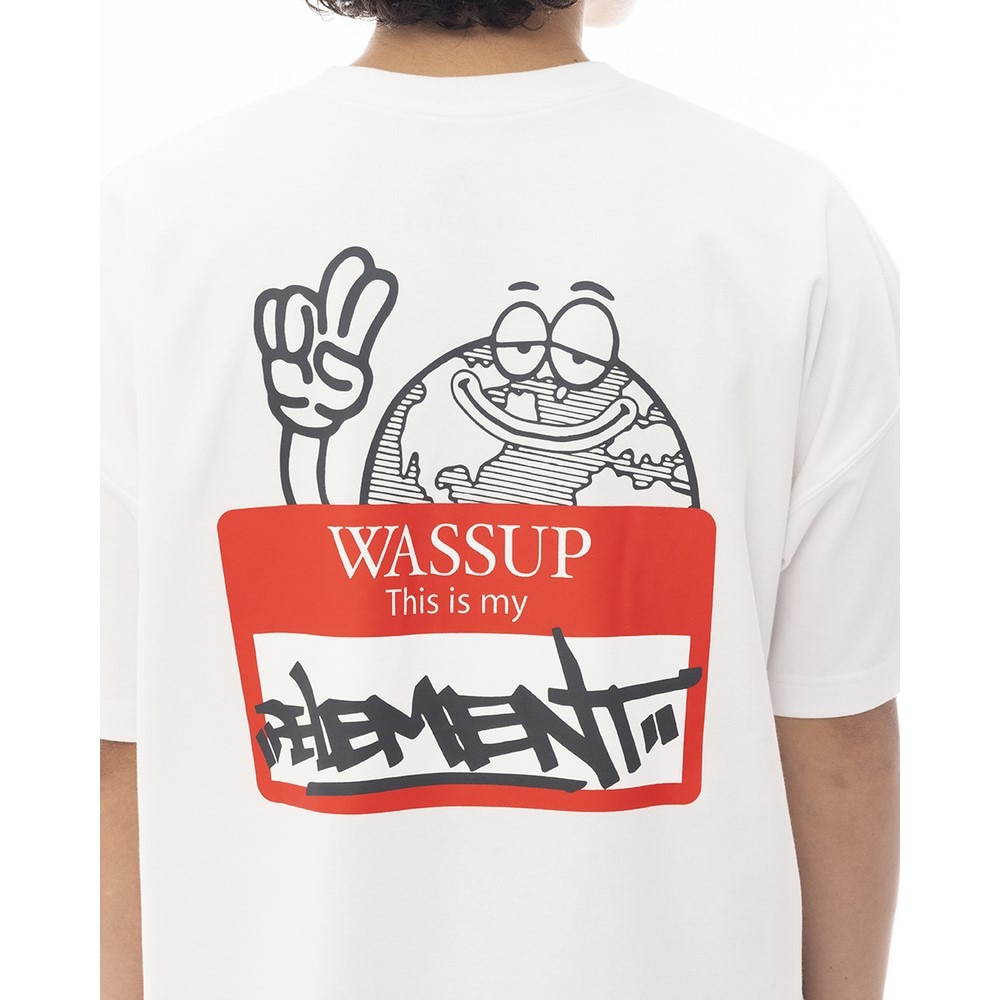 エレメント（ELEMENT）（メンズ）MY NAME IS 半袖Ｔシャツ BF021201 WHT