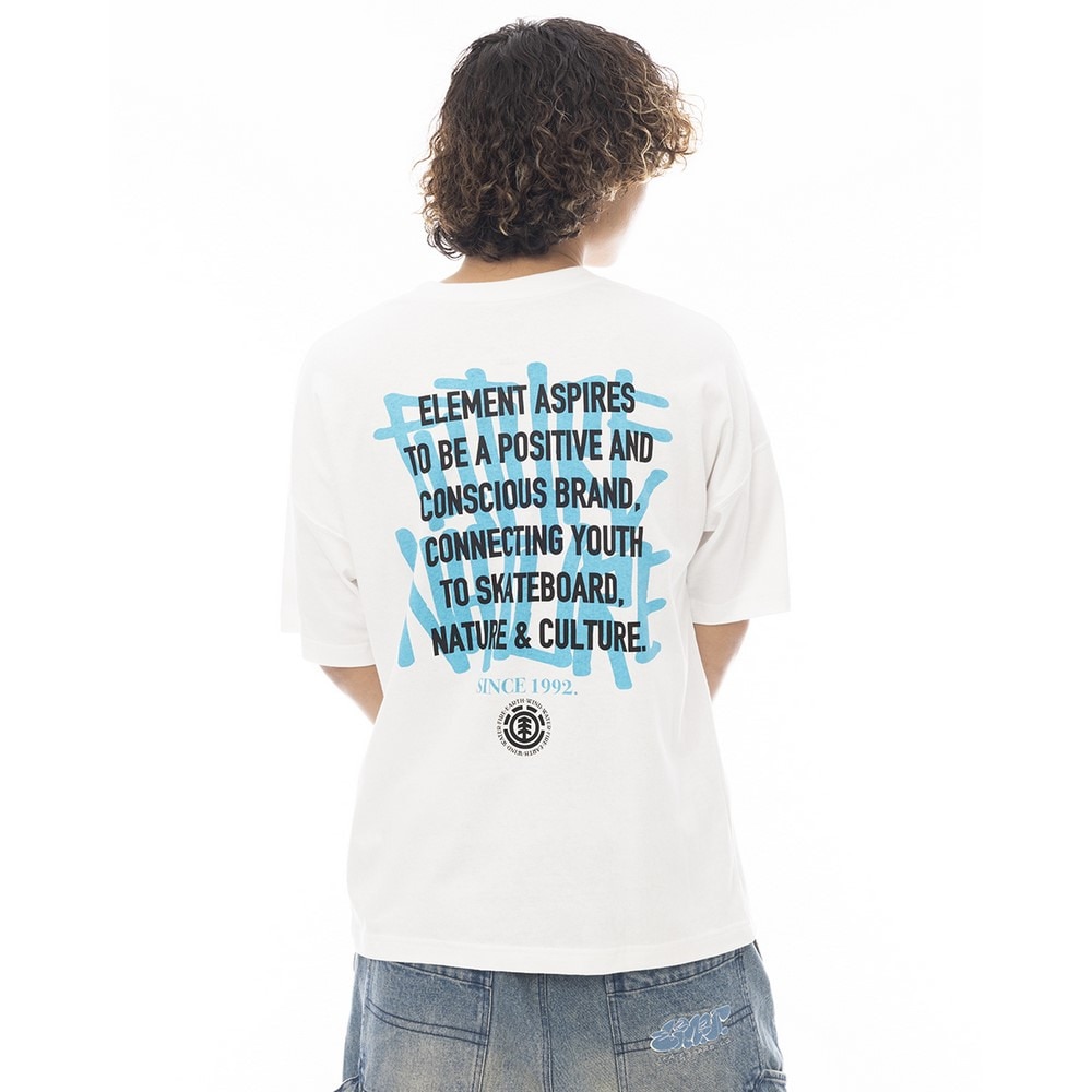 エレメント（ELEMENT）（メンズ）LAYER TAGGING 半袖シャツ BF021205 WHT