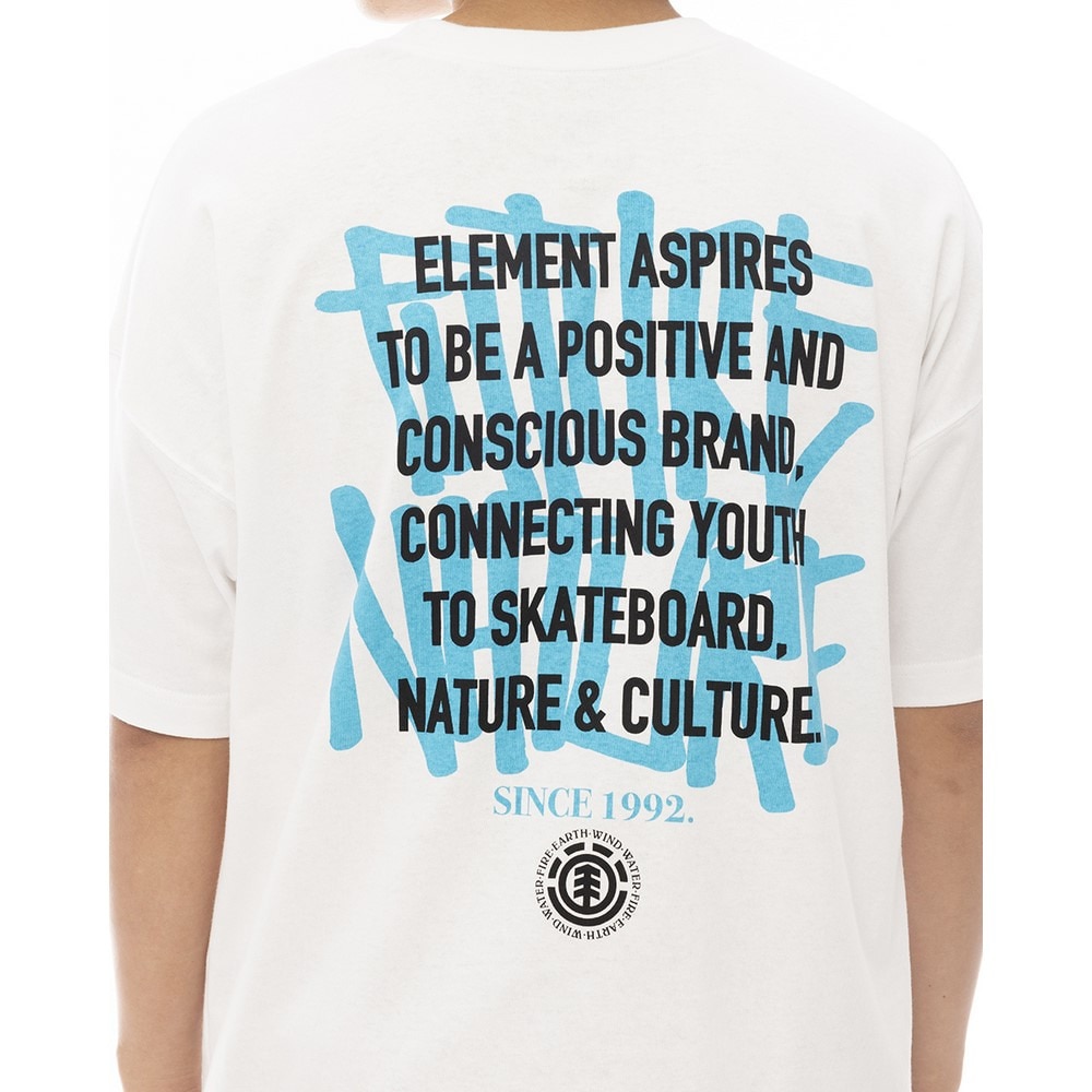 エレメント（ELEMENT）（メンズ）LAYER TAGGING 半袖シャツ BF021205 WHT