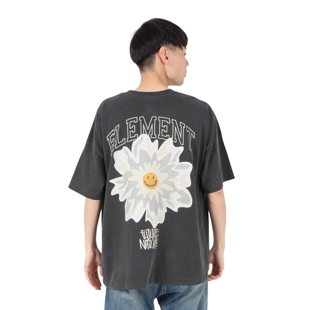 エレメント（ELEMENT）（メンズ）FLOWER 半袖Tシャツ BF021208 SBK
