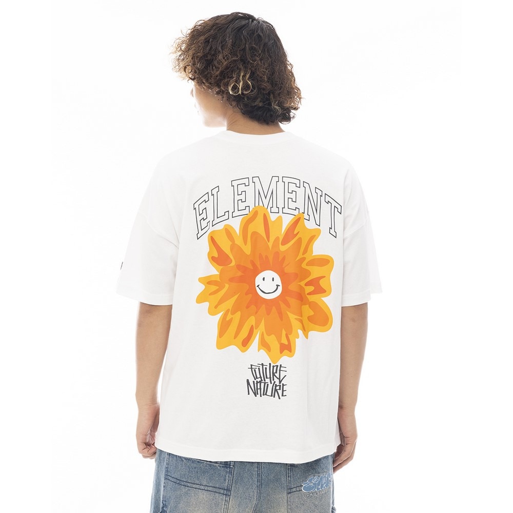 エレメント（ELEMENT）（メンズ）FLOWER 半袖シャツ BF021208 WHT