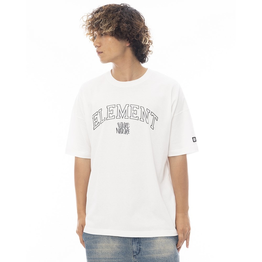 エレメント（ELEMENT）（メンズ）FLOWER 半袖シャツ BF021208 WHT