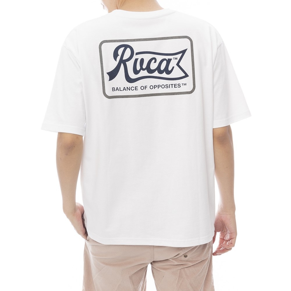 ルーカ（RVCA）（メンズ）PEN SCRIPT 半袖Tシャツ BF041253 WHT
