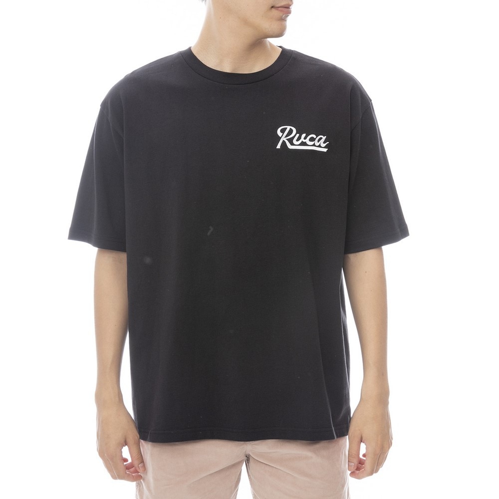 ルーカ（RVCA）（メンズ）SCRIPT SEALED 半袖Tシャツ BF041254 BLK