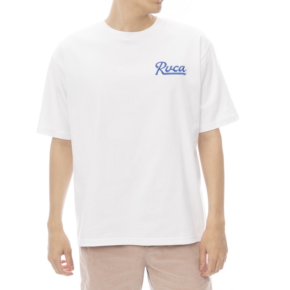 ルーカ（RVCA）（メンズ）SCRIPT SEALED 半袖Tシャツ BF041254 WHT