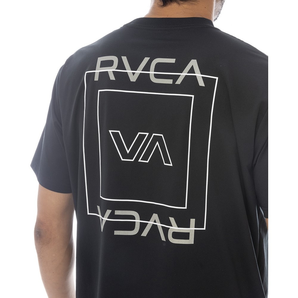 ルーカ（RVCA）（メンズ）SQUARE サーフ半袖ラッシュガード BF041870 BLK