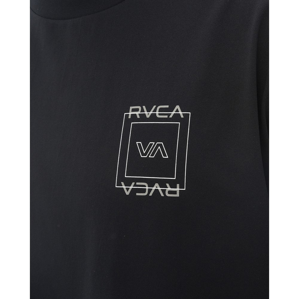 ルーカ（RVCA）（メンズ）SQUARE サーフ半袖ラッシュガード BF041870 BLK