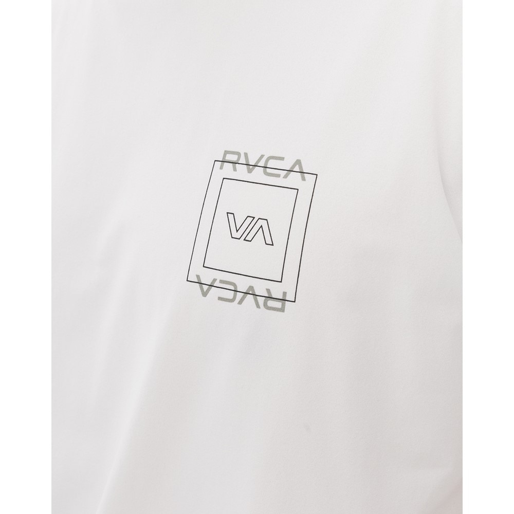 ルーカ（RVCA）（メンズ）SQUARE サーフ半袖ラッシュガード BF041870 WHT