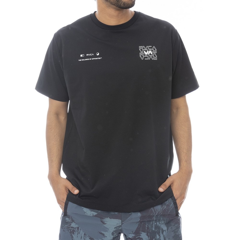 ルーカ（RVCA）（メンズ）RADIATE 半袖ラッシュガード BF041872 BLK